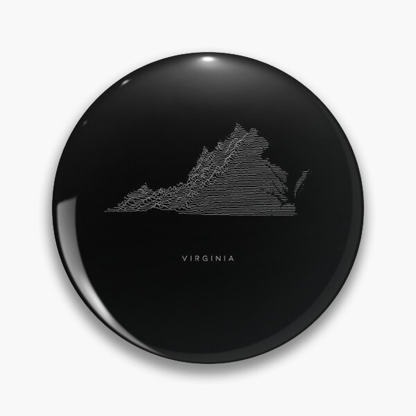 Item preview, Virginia Map Latest Topography Rock style  designed and sold by Mad Over Store.