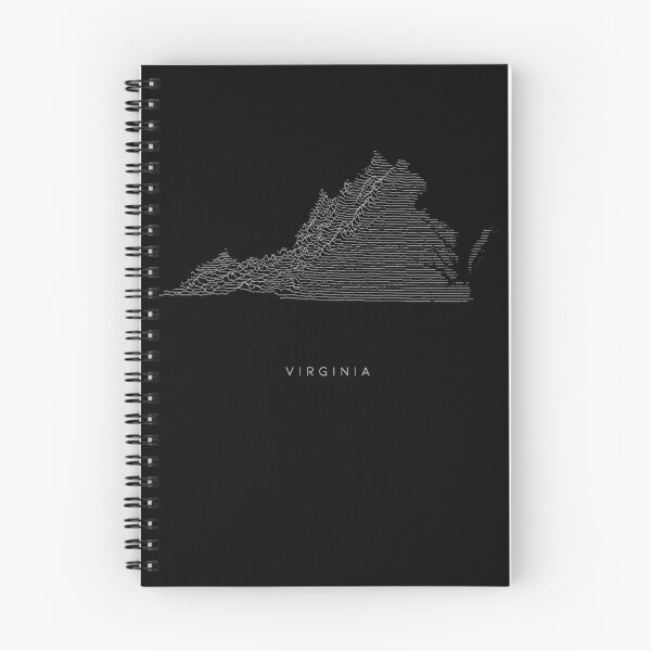 Item preview, Virginia Map Latest Topography Rock style  designed and sold by Mad Over Store.