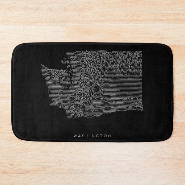 Item preview, Washington Map Latest Topography Rock style  designed and sold by Mad Over Store.