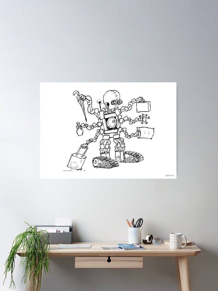 Thumbnail 1 of 3, Poster, Cephbot designed and sold by tserong.