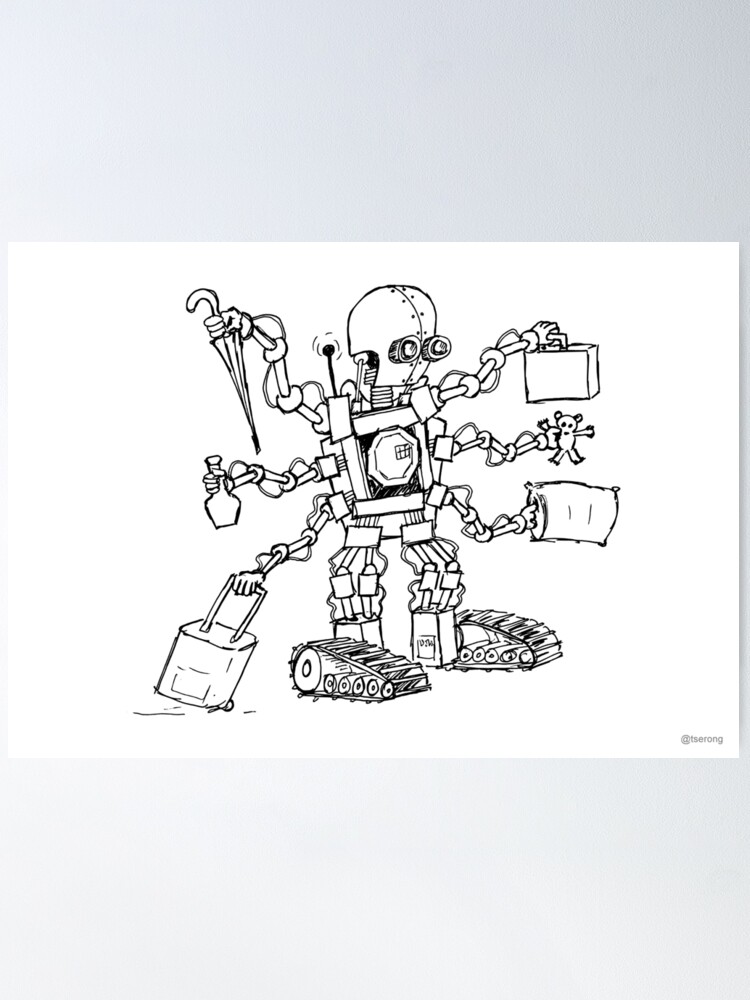 Thumbnail 2 of 3, Poster, Cephbot designed and sold by tserong.