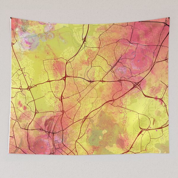 Item preview, Helsinki Finland Street Map Yellow Planet designed and sold by IvonDesign.