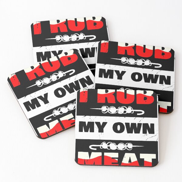 Item preview, Funny BBQ Chef gift | I Rub My Own Meat | Joke Chef design graphic designed and sold by Lisbob.