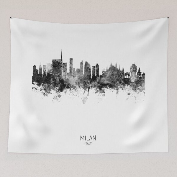 Aperçu de l'œuvre Milan Italy Skyline créée et vendue par ArtPrints.