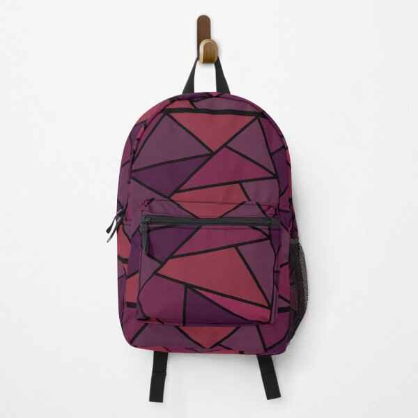 Item preview, Fushia Geometric Retro Stained Glass Abstract Design designed and sold by LJWDesigns.