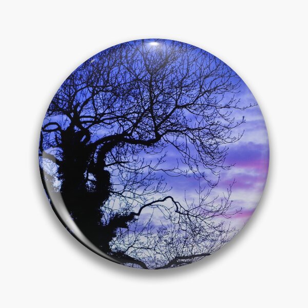 Item preview, Winter Ash Tree Purple Sunset designed and sold by FOLK ART FUSION.