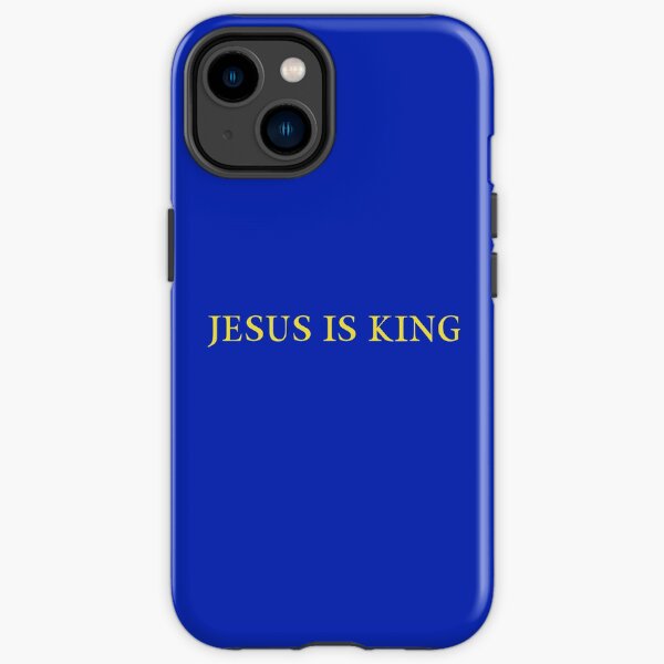 Jesus is King - Kanye West (Yellow on Blue) iPhone Tough Case