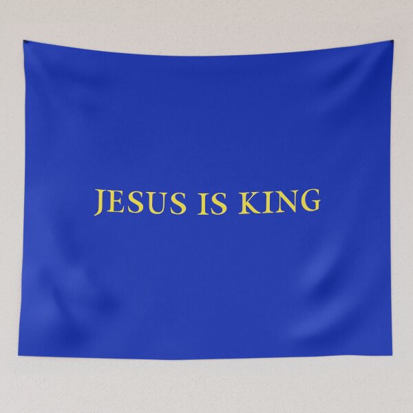 Item preview, Jesus is King - Kanye West (Yellow on Blue) designed and sold by Fox Newton.
