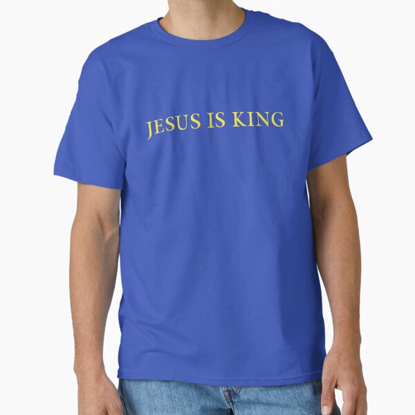 Artikel-Vorschau von Jesus ist König - Kanye West (Gelb auf Blau), designt und verkauft von Fox Newton.