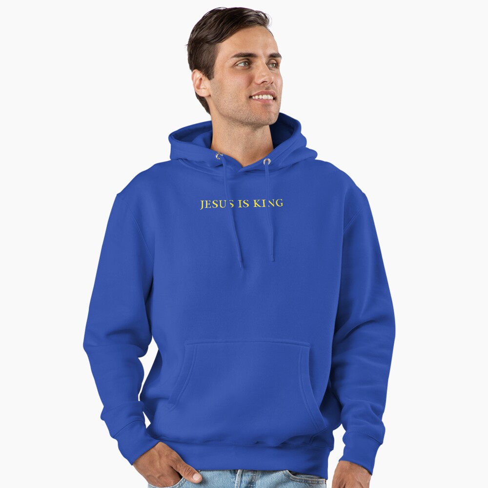 Jesus is King - Kanye West (Yellow on Blue)