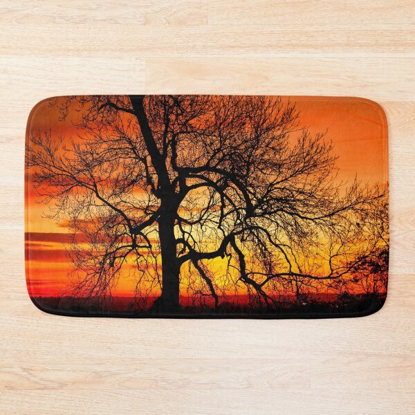 Item preview, Orange Ash Tree Sunset Silhouette  designed and sold by FOLK ART FUSION by heidiannemorris.