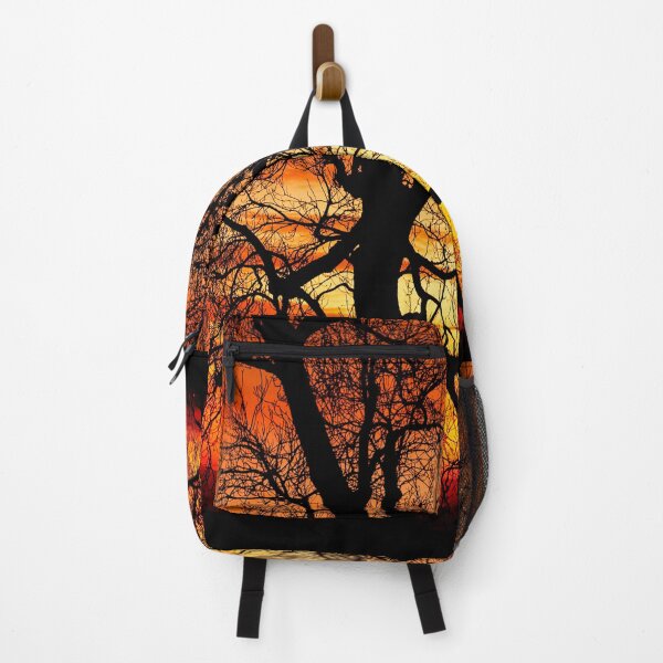 Item preview, Orange Ash Tree Sunset Silhouette  designed and sold by FOLK ART FUSION by heidiannemorris.