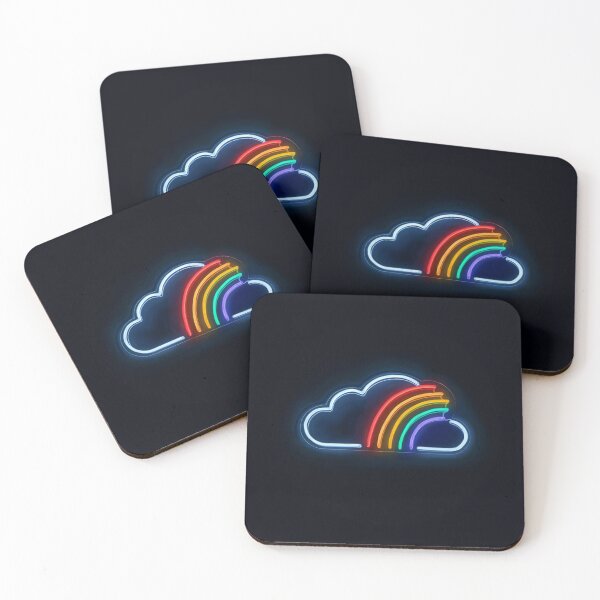 Item preview, Rainbow Cloud Neon Sign, Digital Illustration designed and sold by AlmightyClaire.