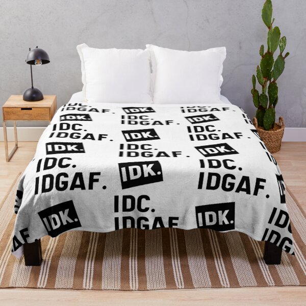 Item preview, DK IDC IDGAF - Gift Funny I Don't Care designed and sold by DiogoCalheiros.