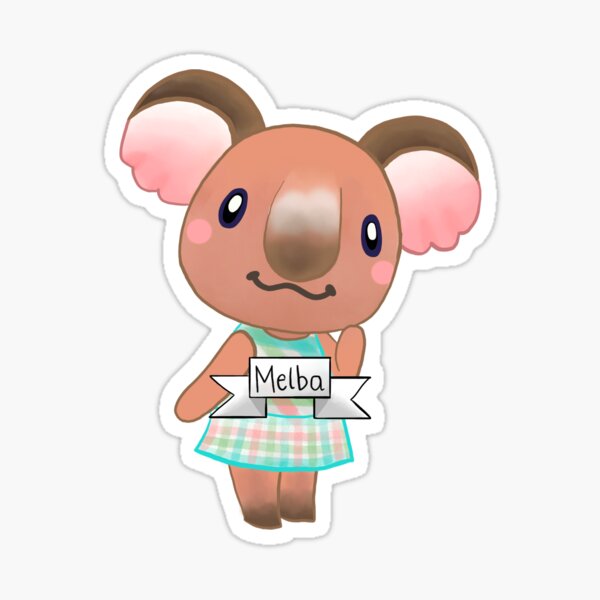 "Melba nametag" Sticker by Missybun | Redbubble