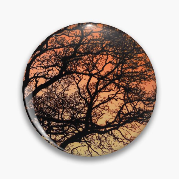 Item preview, Orange Ash Tree Sunset designed and sold by FOLK ART FUSION.