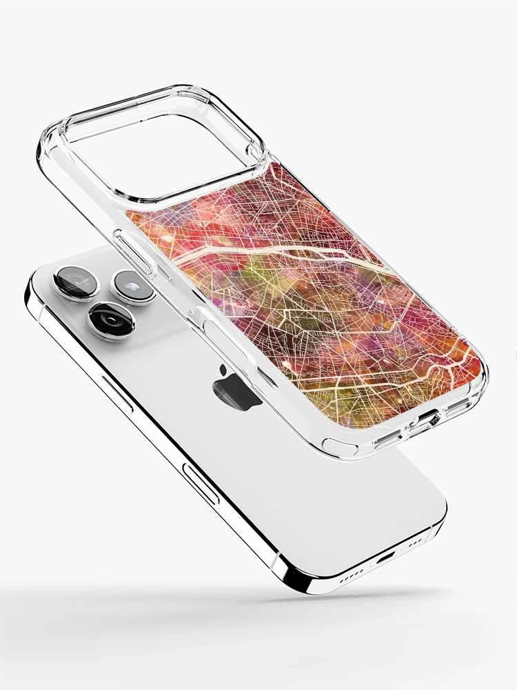 Thumbnail 2 of 5, iPhone Case, Paris map designed and sold by MapMapMaps.