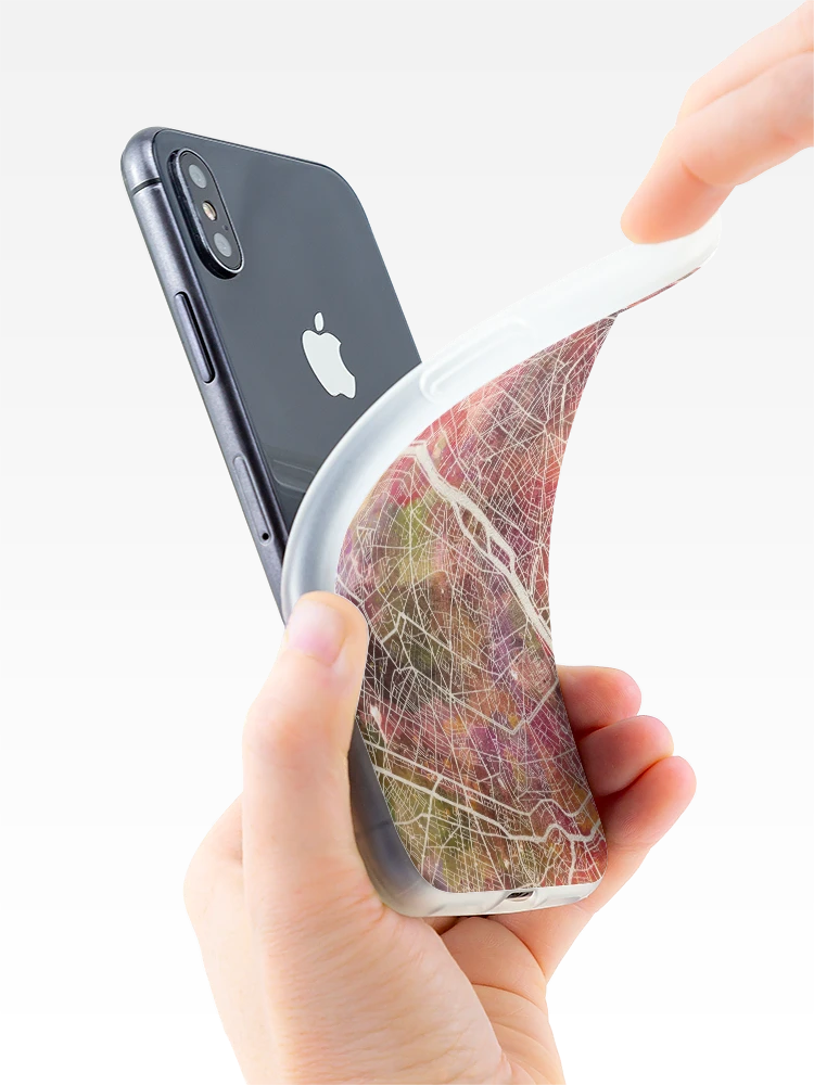 Thumbnail 4 of 5, iPhone Case, Paris map designed and sold by MapMapMaps.