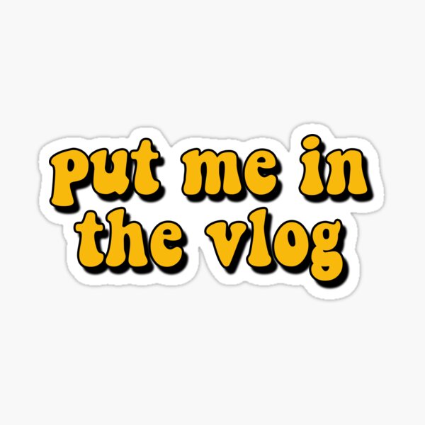 Vlog Stickers Redbubble - roblox kick off trickshots youtube
