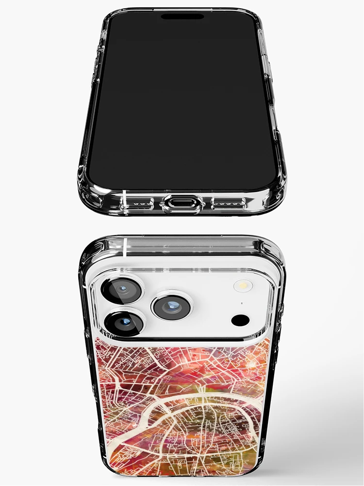 Thumbnail 3 of 5, iPhone Case, Moscow Map designed and sold by MapMapMaps.