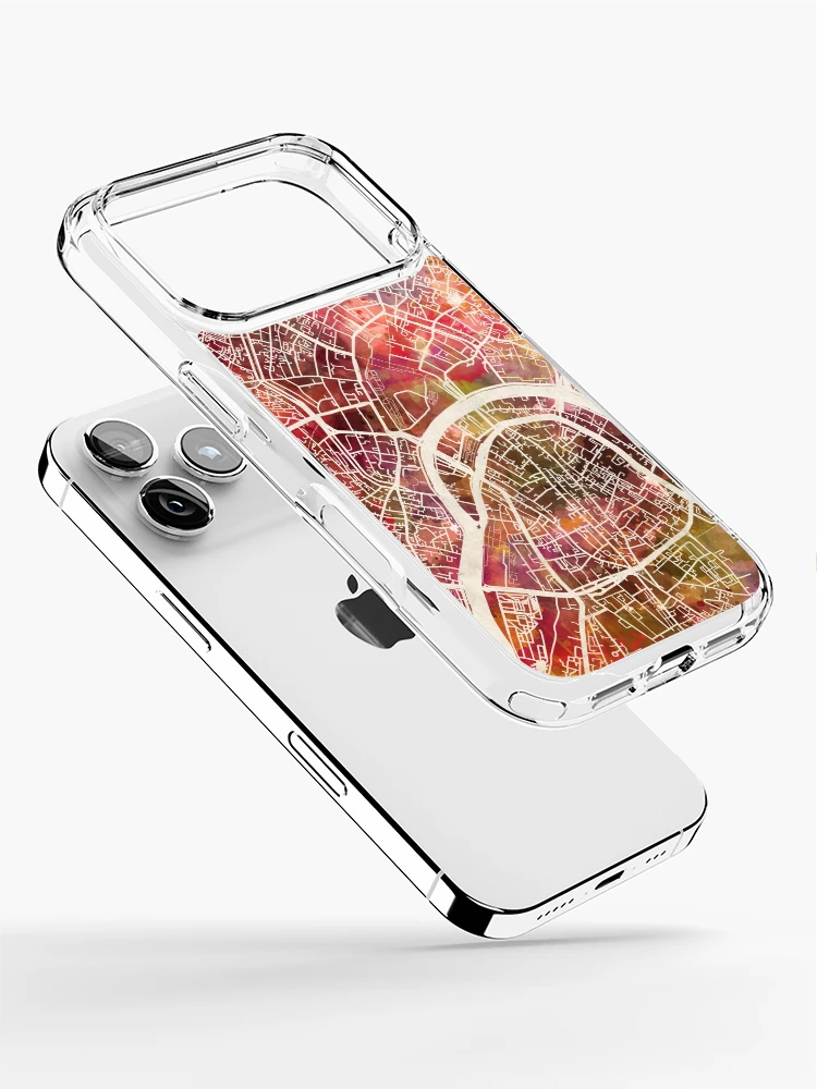 Thumbnail 2 of 5, iPhone Case, Moscow Map designed and sold by MapMapMaps.