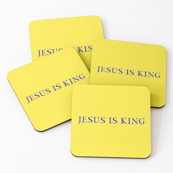 Item preview, Jesus is King - Kanye West (Blue on Yellow) designed and sold by Fox Newton.