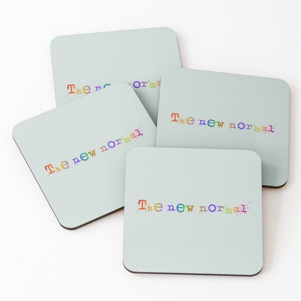 Item preview, The new normal - Rainbow text designed and sold by Pickle-Lily.
