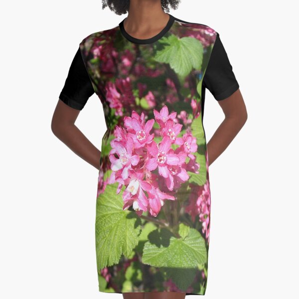 Currant flowers ... Graphic T-Shirt Dress