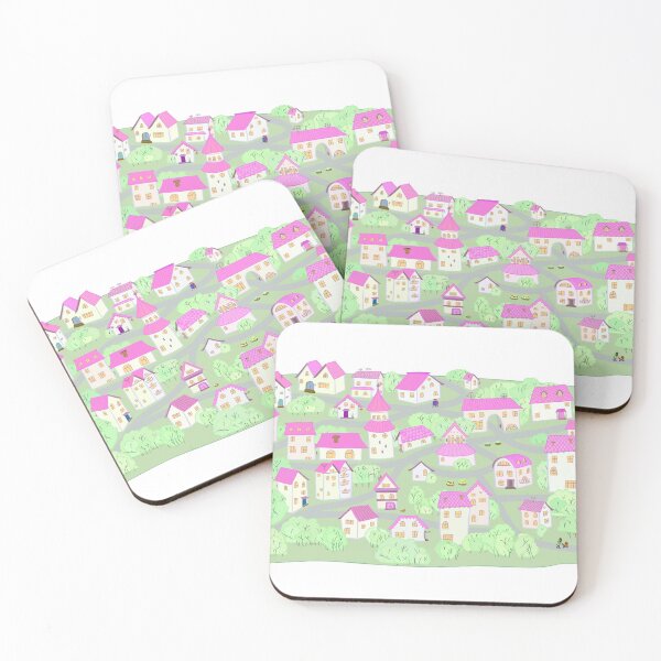 Item preview, Cute cartoon town.  designed and sold by lantica.