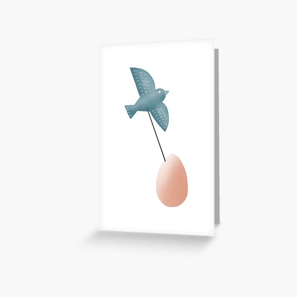 A Bird of Egg Greeting Card
