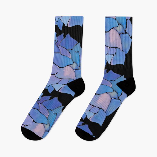 Item preview, blue succulent, black background  designed and sold by AnnaBaldon.