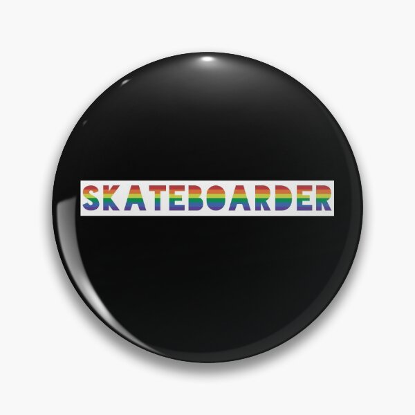 Item preview, Gay Pride Flag Skateboarder designed and sold by QCuLT.