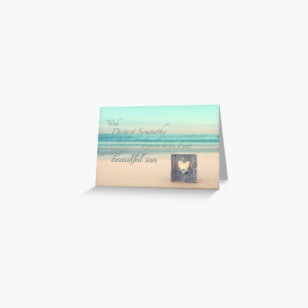 The Loss of a Son Greeting Card