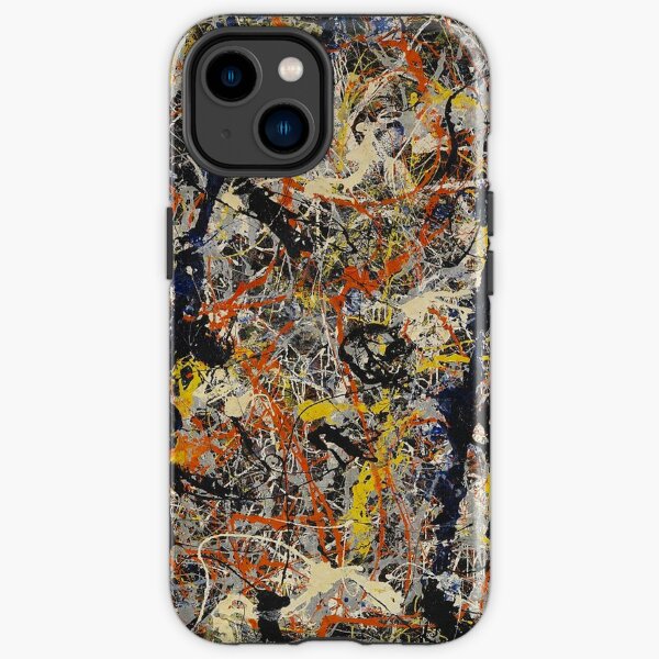 Jackson Pollock - Blue Poles - abstract expressionist painting iPhone Tough Case