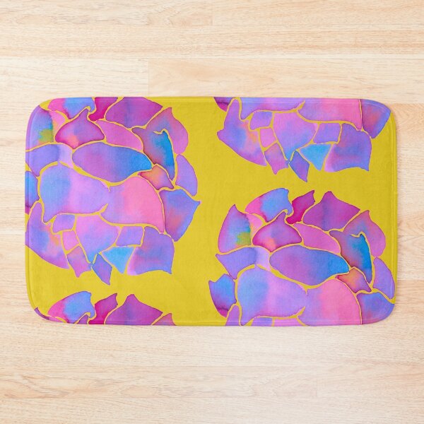 Item preview, neon pink succulent, yellow background designed and sold by AnnaBaldon.