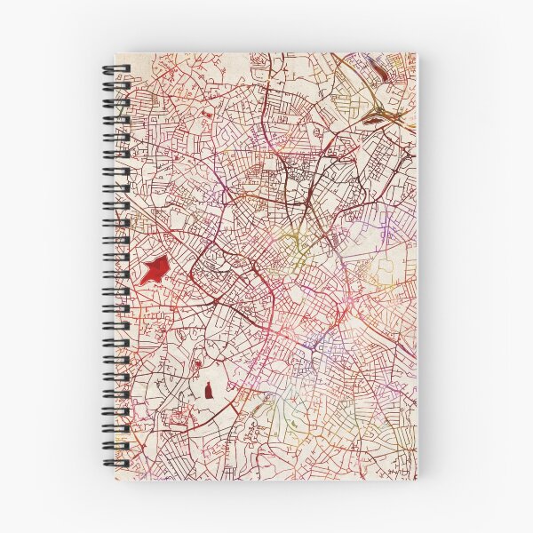 Item preview, Birmingham map watercolor designed and sold by MapMapMaps.