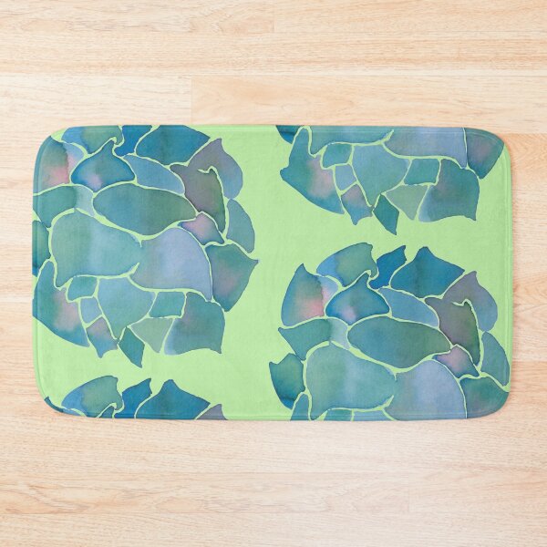Item preview, green succulent, light green background designed and sold by AnnaBaldon.