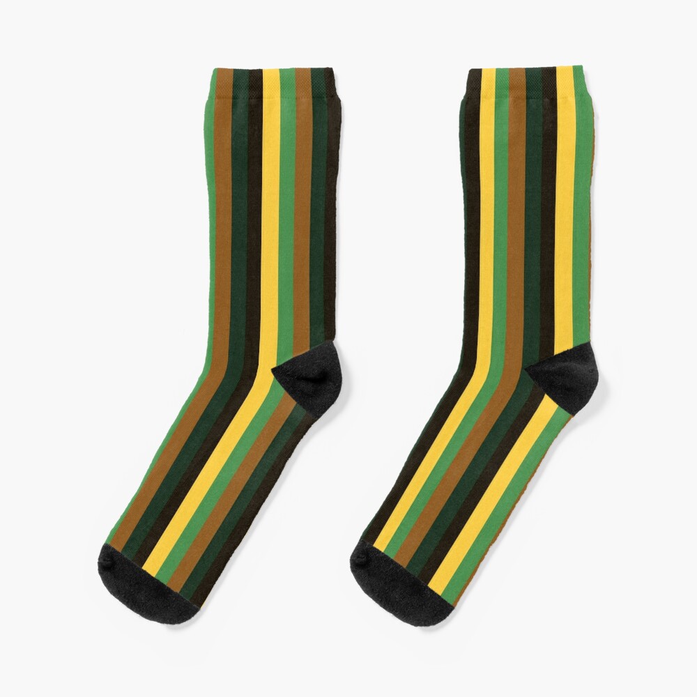 yellow red stripes Socks for Sale by ZiphGames