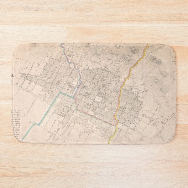 Item preview, Vintage Map of Bogota Columbia (1859) designed and sold by BravuraMedia.
