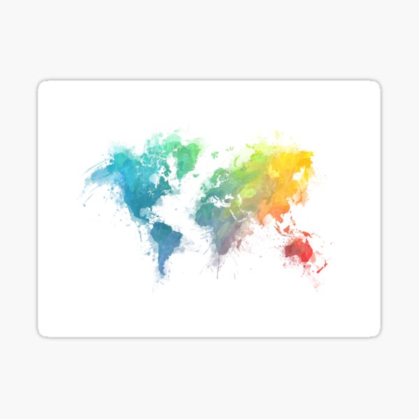 Item preview, World Map splash 1 #worldmap #map designed and sold by JBJart.