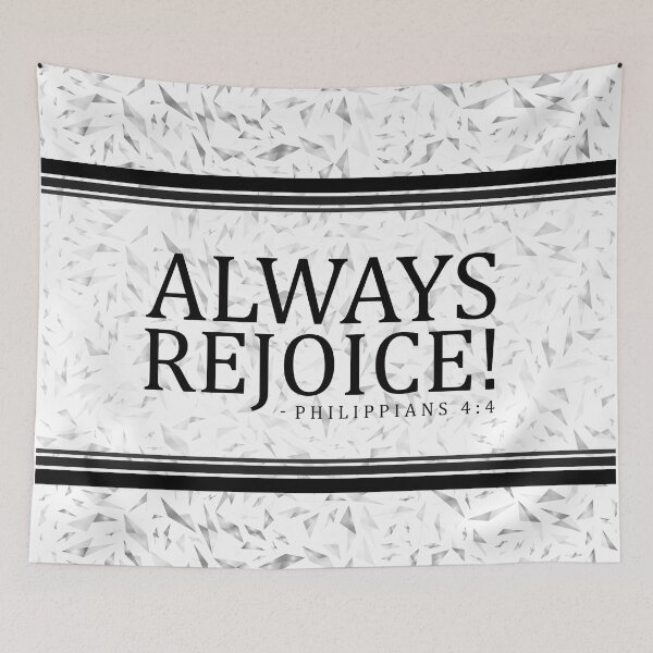 Item preview, always rejoice- simple black designed and sold by Yesido.