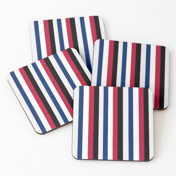 Item preview, Navy Black Red and White Stripes designed and sold by Beyond Words.