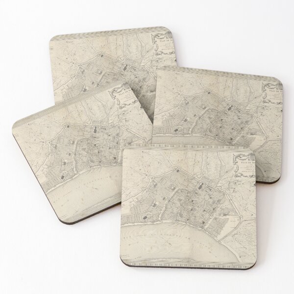 Item preview, Vintage Map of Bordeaux France (1874) designed and sold by BravuraMedia.