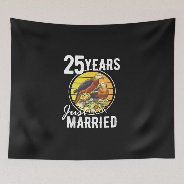 Item preview, 25 years- just married, silver anniversary designed and sold by Cutebutfunny.