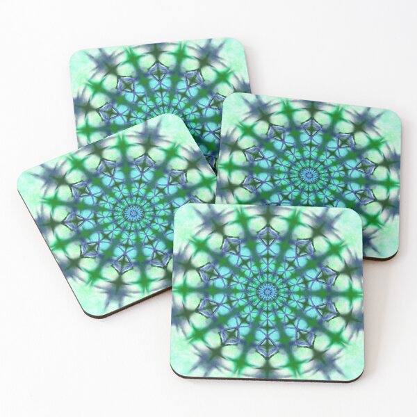 Item preview, Green Tie and Dye Mandala Pattern designed and sold by Malha Malha.