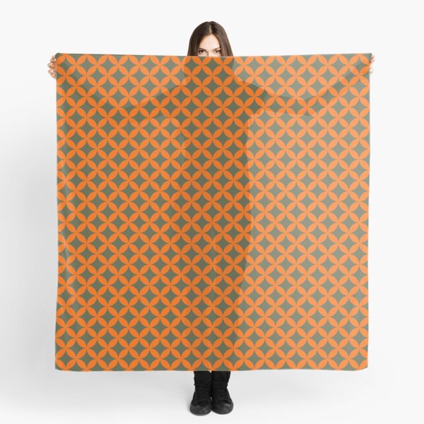 Shippō Green-Orange Scarf