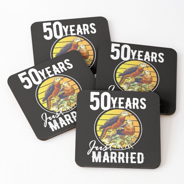 Item preview, 50 years just married - golden anniversary designed and sold by Cutebutfunny.