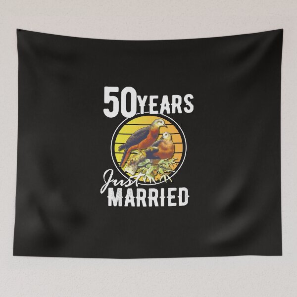 Item preview, 50 years just married - golden anniversary designed and sold by Cutebutfunny.