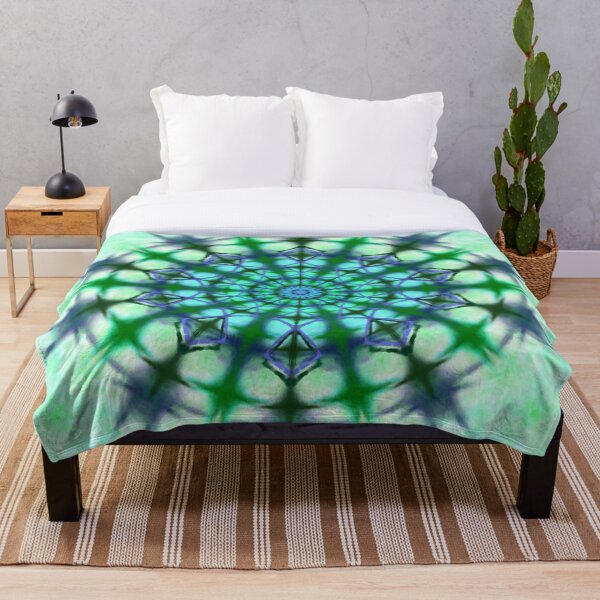 Item preview, Green Tie and Dye Mandala Pattern designed and sold by Malha Malha.