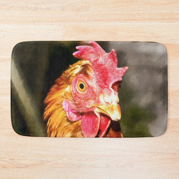 Item preview, Chicken Head Portrait designed and sold by FOLK ART FUSION by heidiannemorris.
